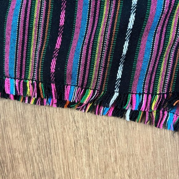 Philosophy Colorful  Stripe Fringe Hippie Shorts Sz 4 - Picture 5 of 10